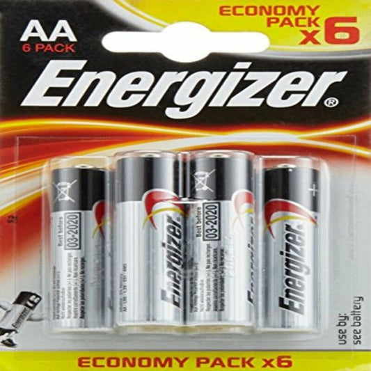 Batterie Alcaline Energizer E300132800 AA LR6 9 V
