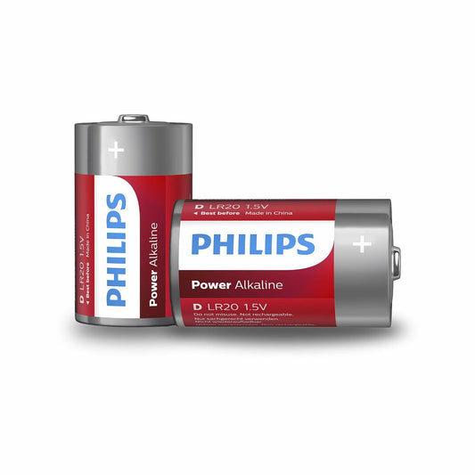 Batterie Alcaline Philips Batería LR20P2B/10 1,5 V